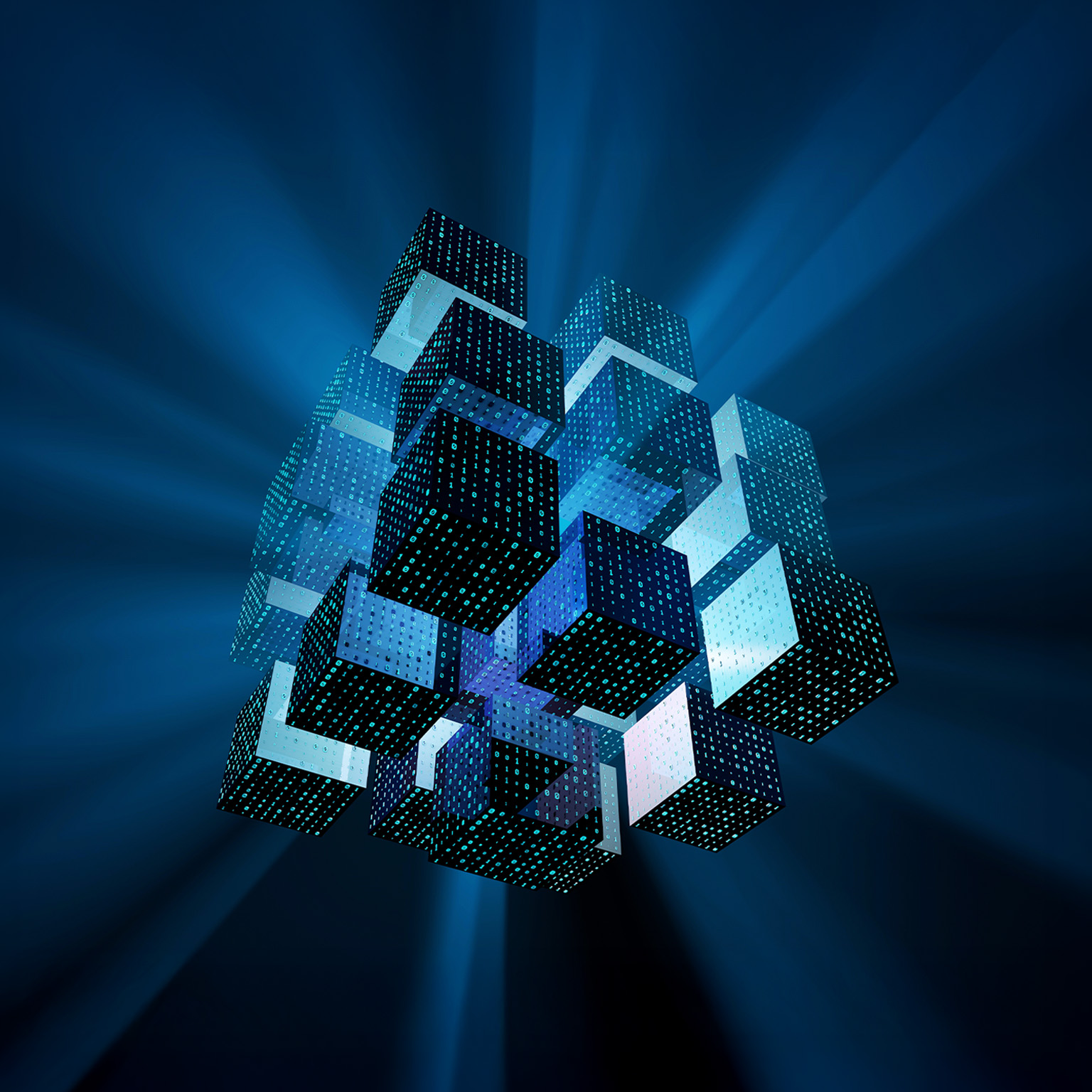 Future data cubes, data storage applications, technology network connectivity, binary network technology