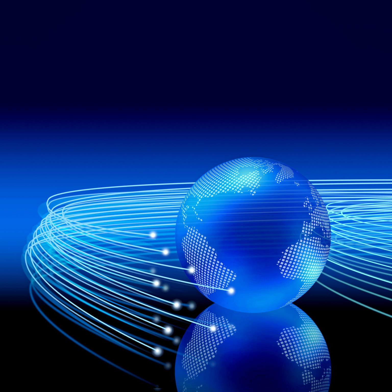 An abstract depiction of the planet Earth