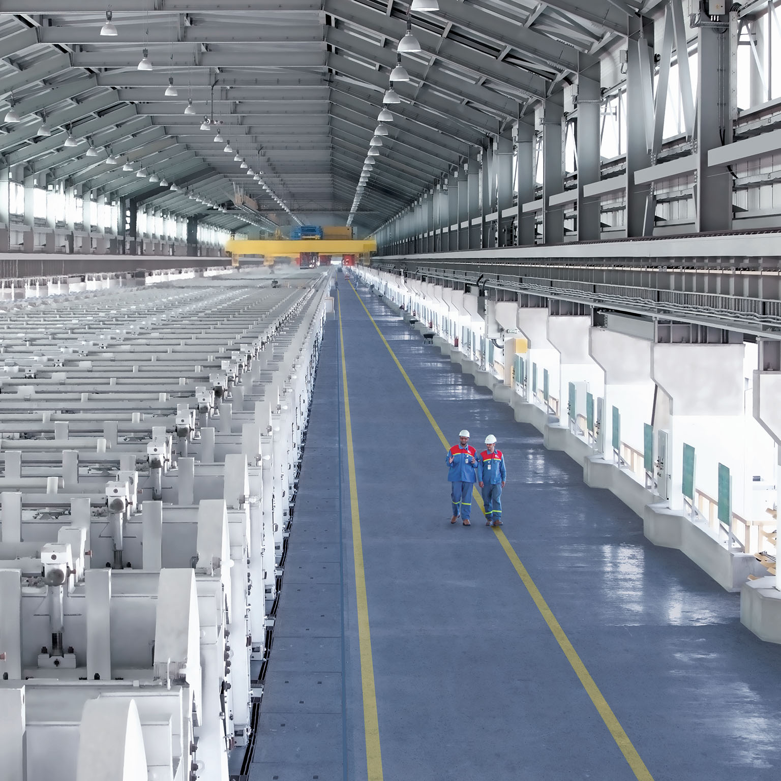 Workers at Emirates Global Aluminum 