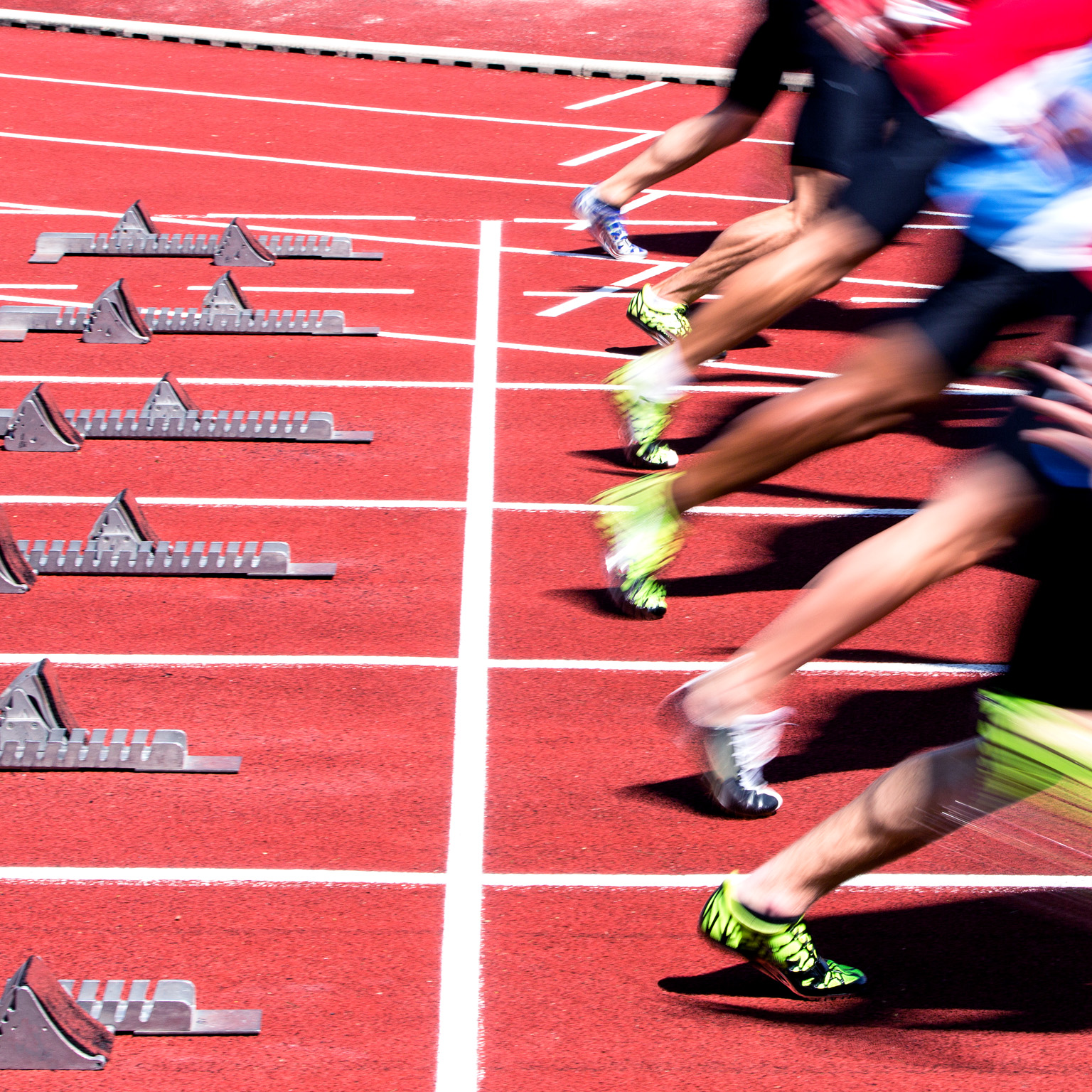 Sprint start in track and field