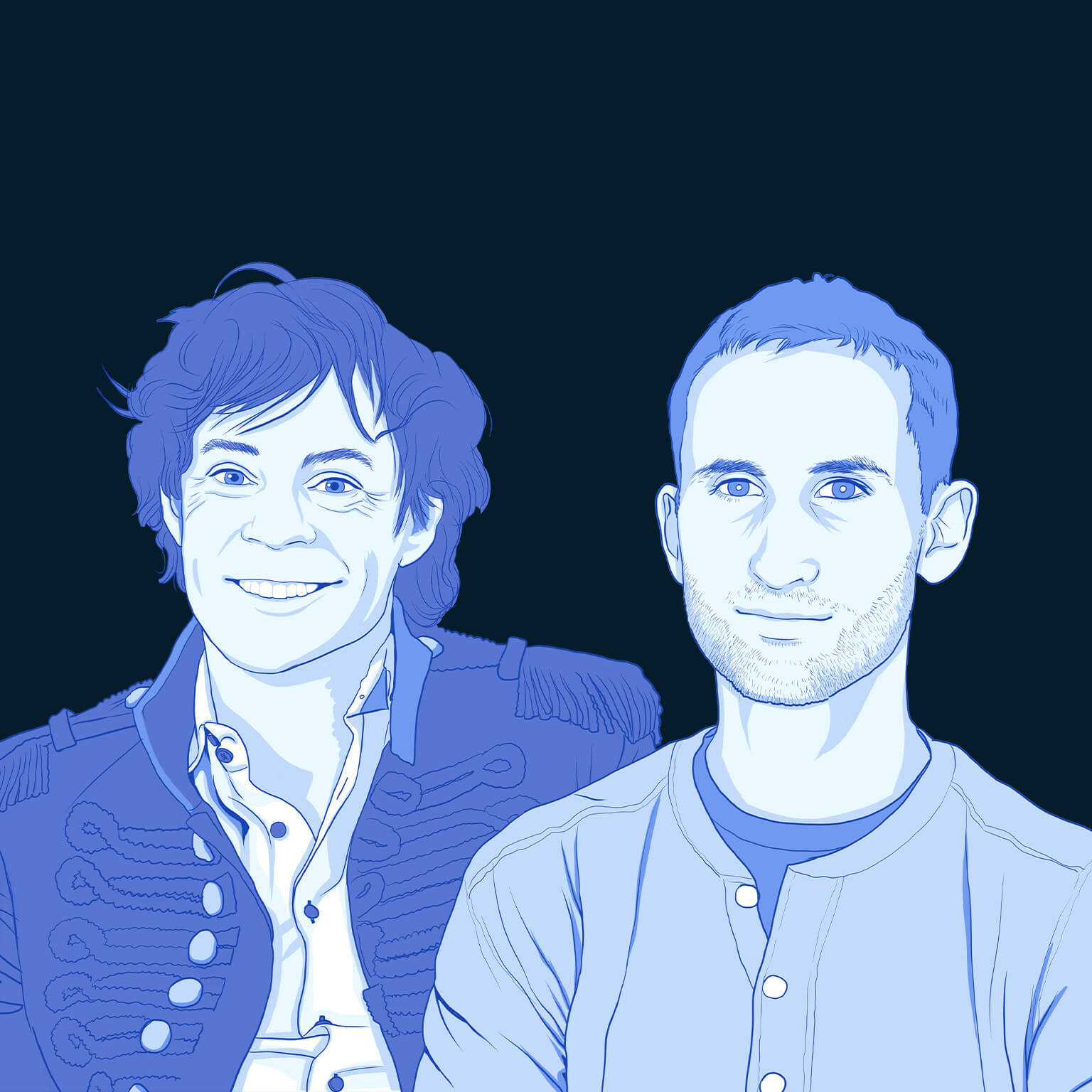 illustration of Tommy Stadlen and Michael Acton Smith