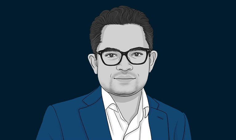 Siddartha Jha headshot illustration