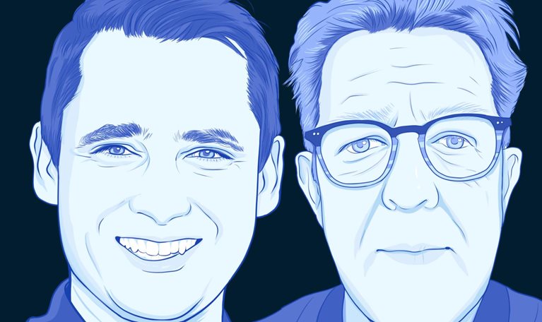 Paul van Emmerick and Dr. Markus Seibold headshot illustration