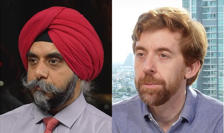 Screen shot of McKinsey partners Riccardo Drentin and Tarandeep Ahuja