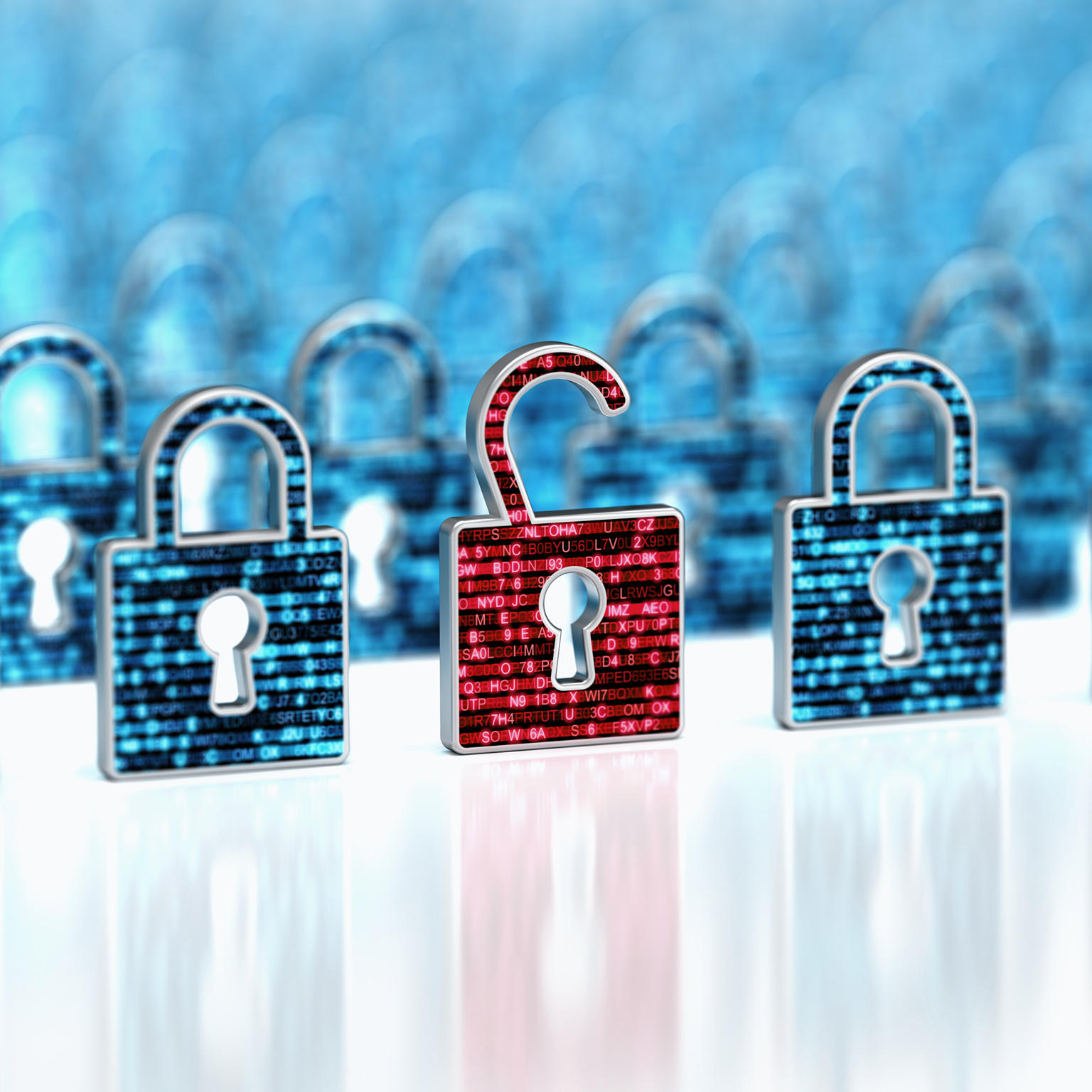 Database storage 3d illustration on the white background