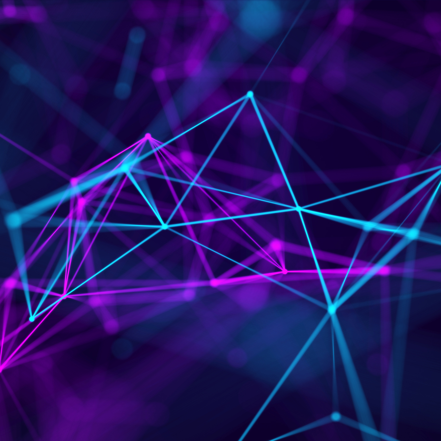 Abstract background with moving dots and lines. Network connection structure. Futuristic illustration. Digital technology design.