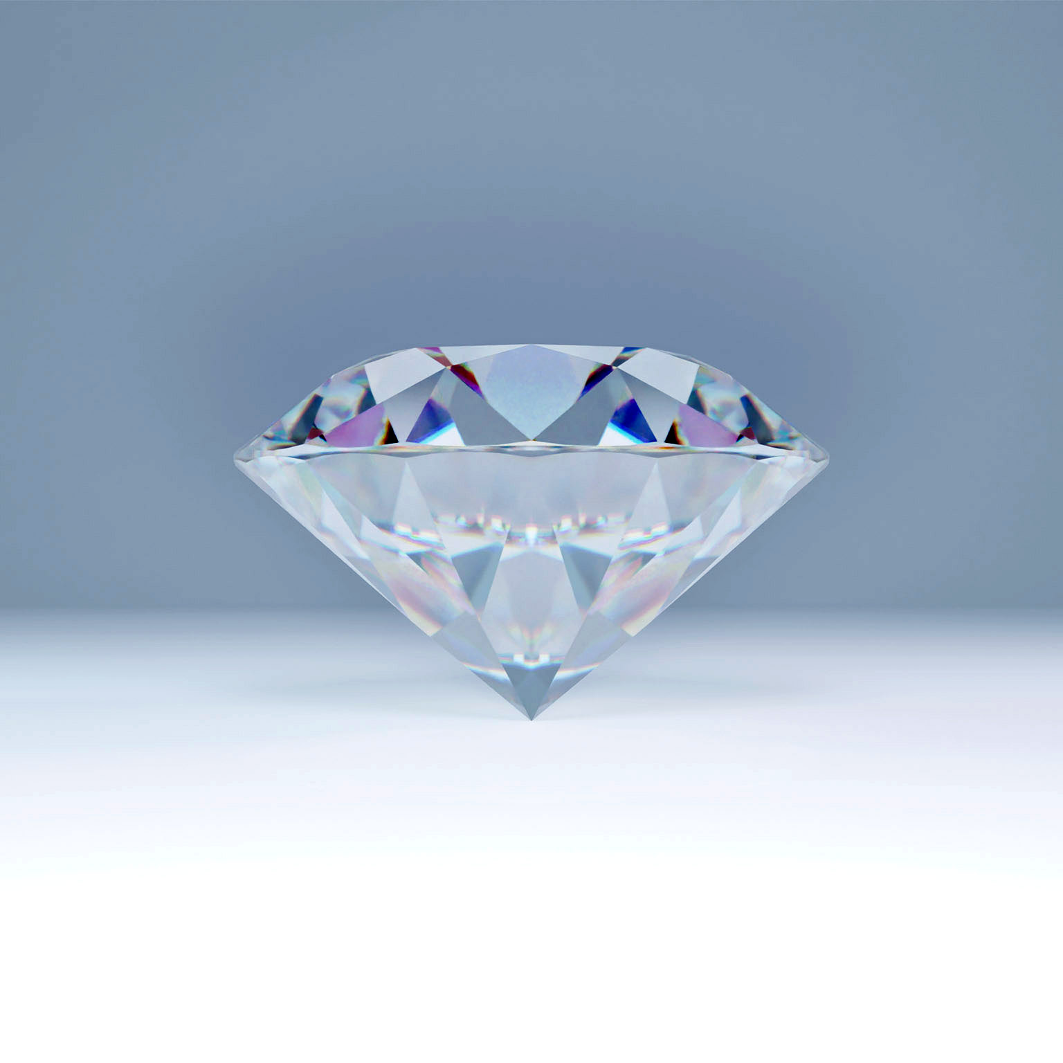 Closeup of clear gemstone