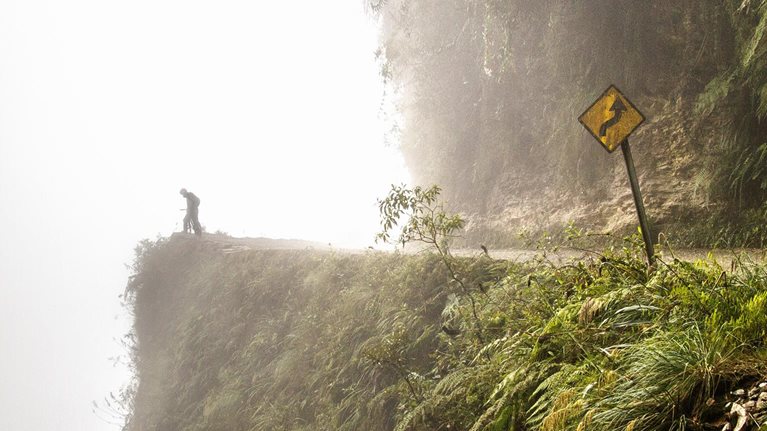 Roadside cliff