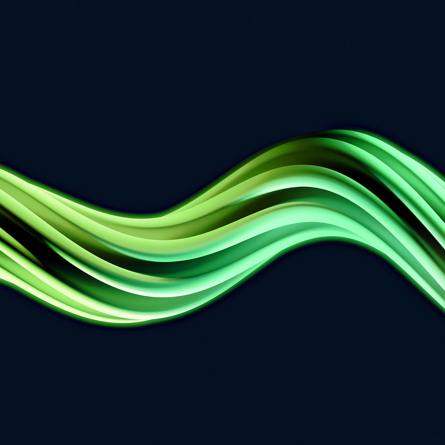 Green abstract lines