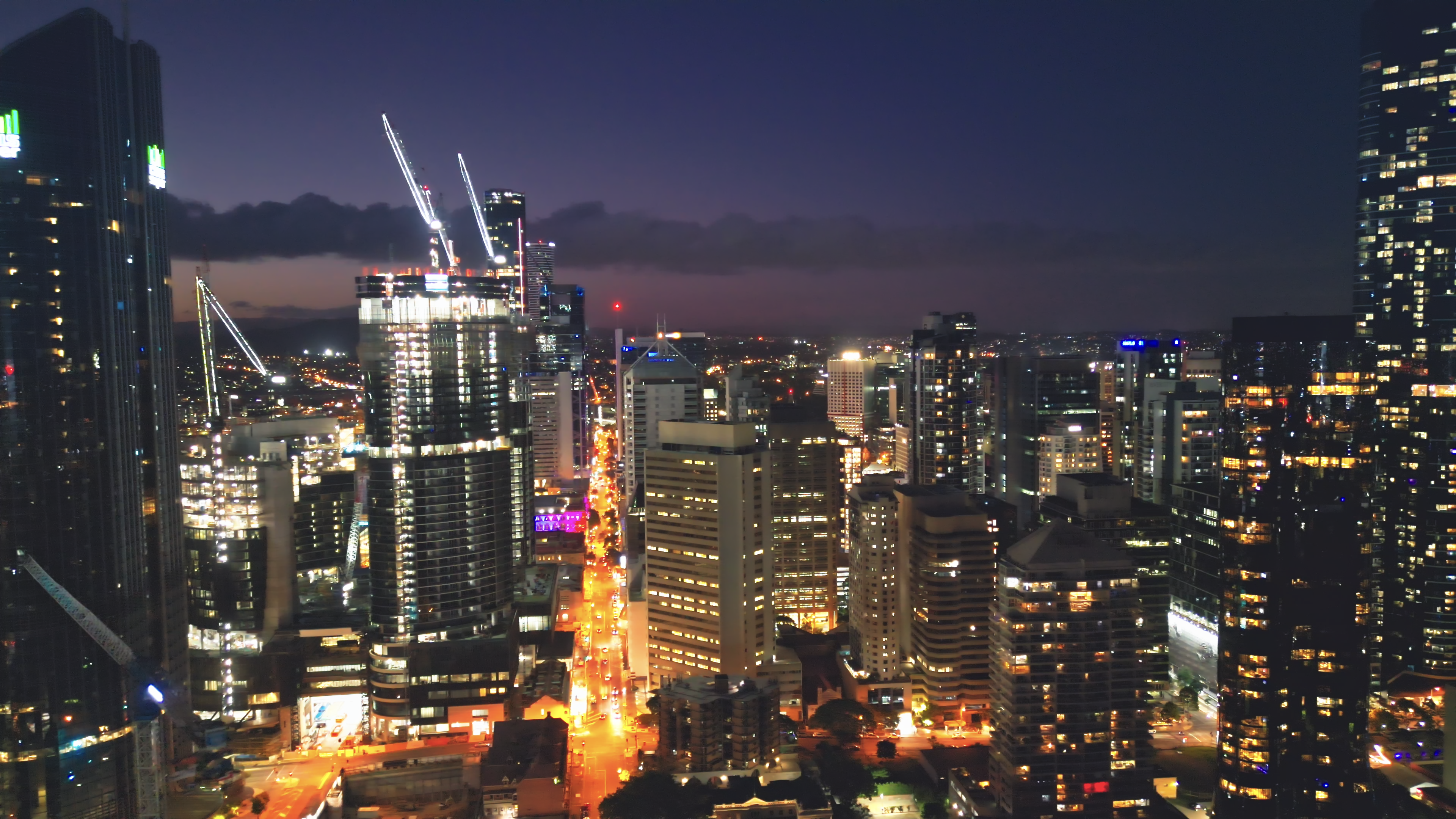 Australia at night