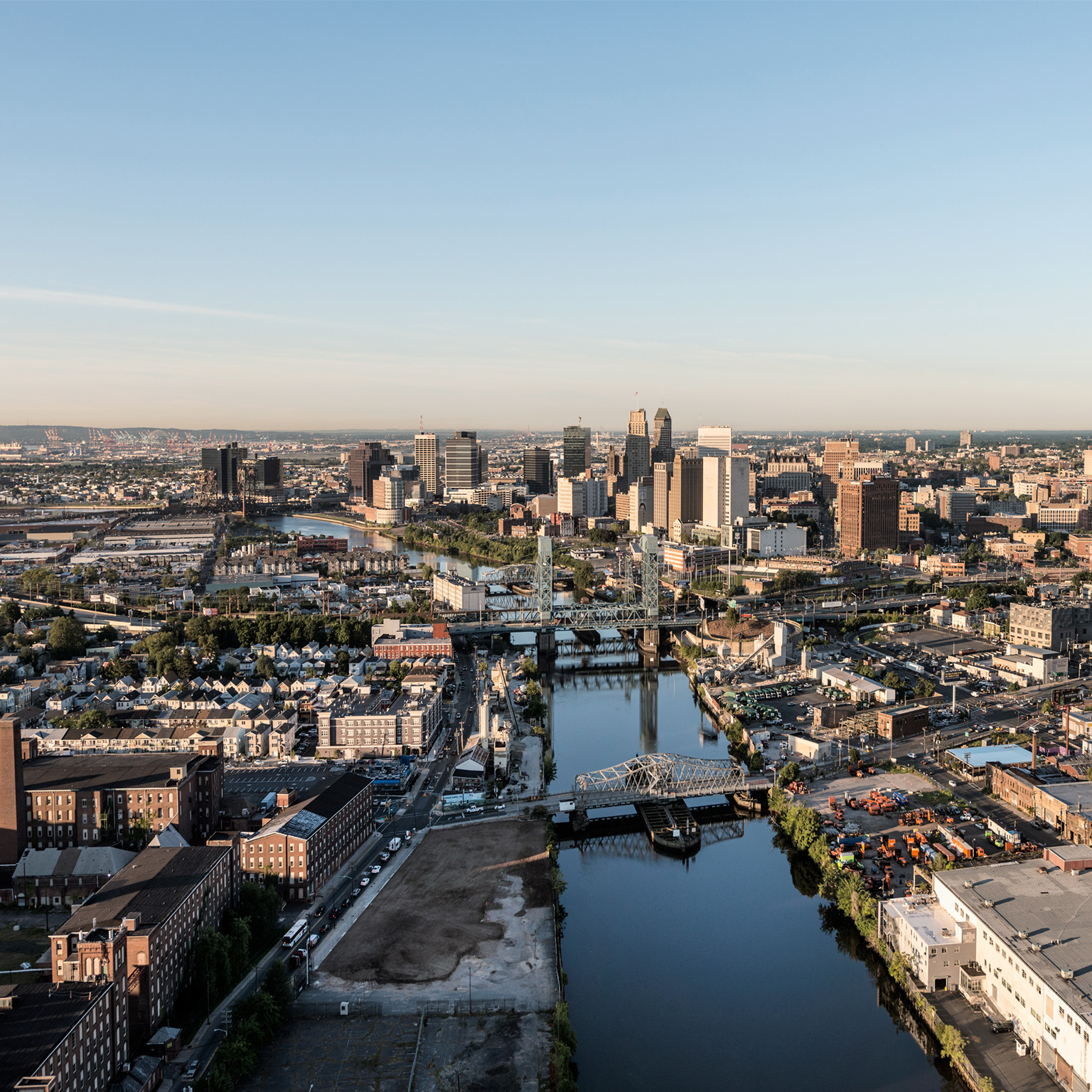 Aerial of Newark, New Jersey