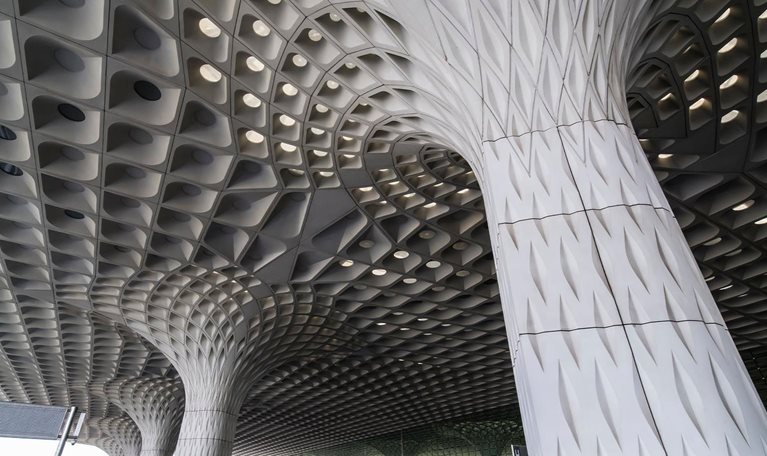 The architectural style of Airport of Mumbai