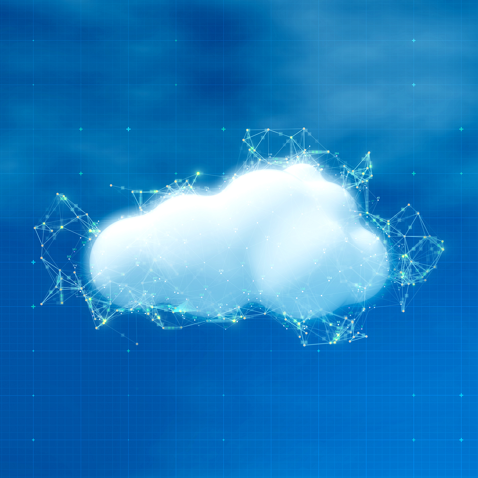 white cloud in the blue sky