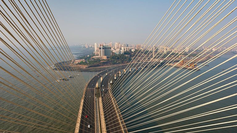 Bandra-Woril Sea Link (BWSL) Bridge, a Cable-stayed bridge and Mumbai's newest Icon