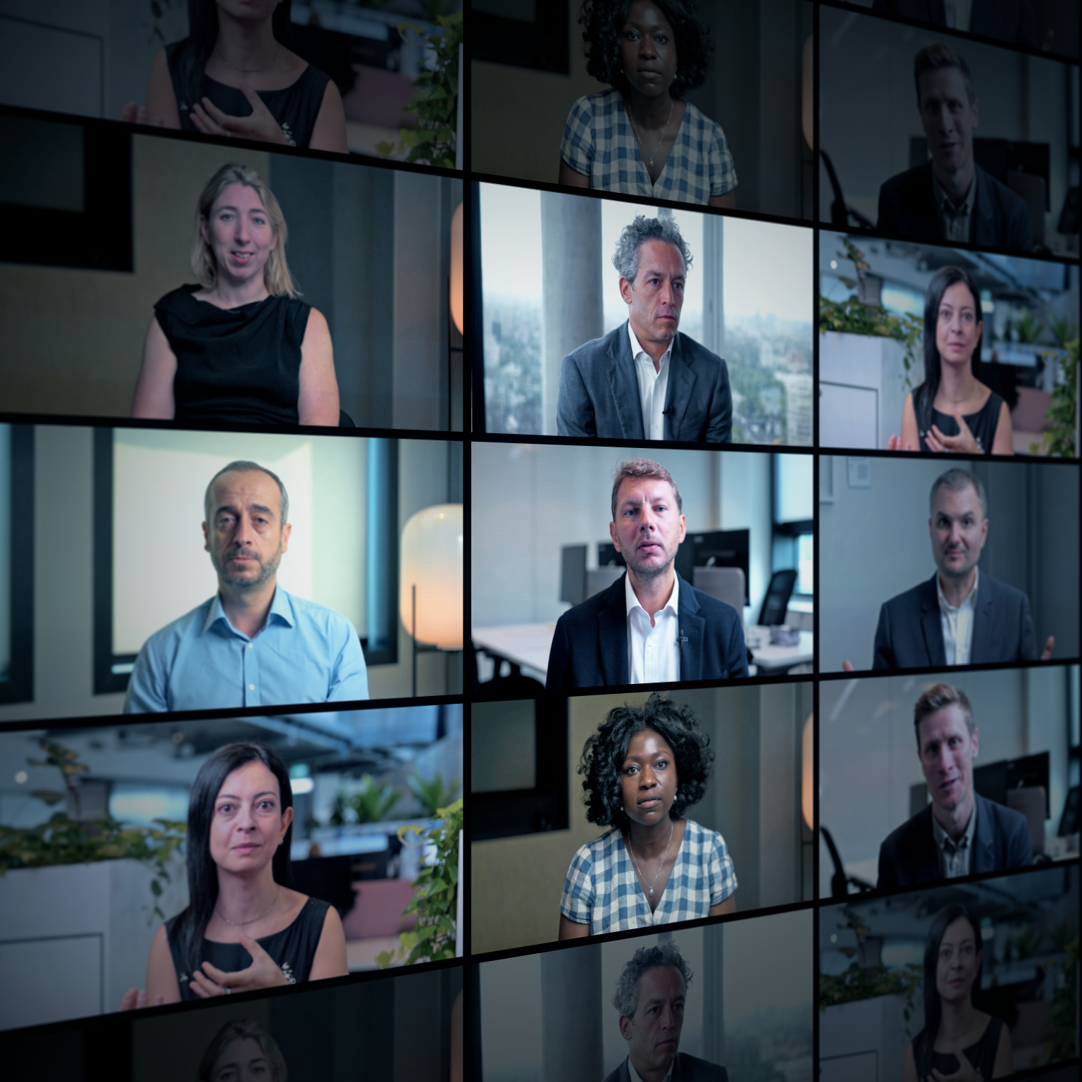 Composite of experts sharing their perspectives on making the case for generative AI in Europe - screen capture