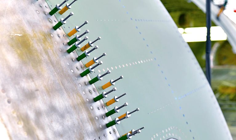 Aircraft production Boeing 757 passenger aircraft assembly