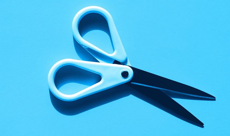 A photo of kid-friendly scissors