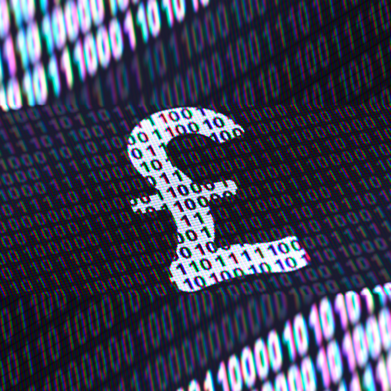 Pound icon on the screen - stock photo