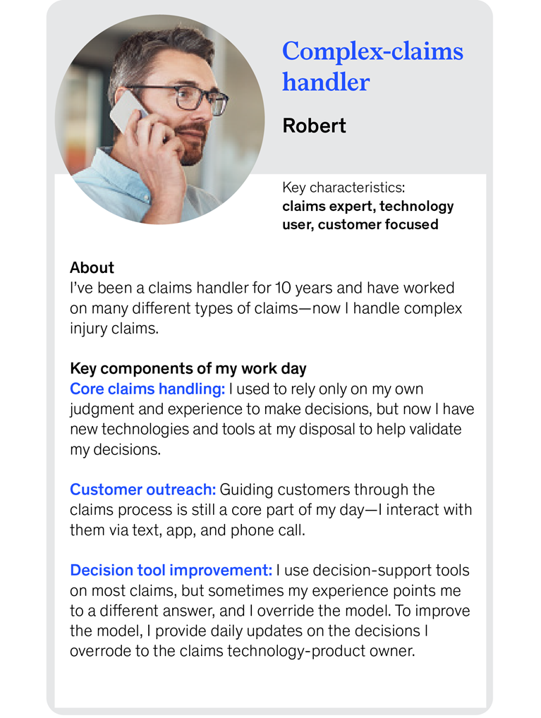 Complex-claims handler: Robert