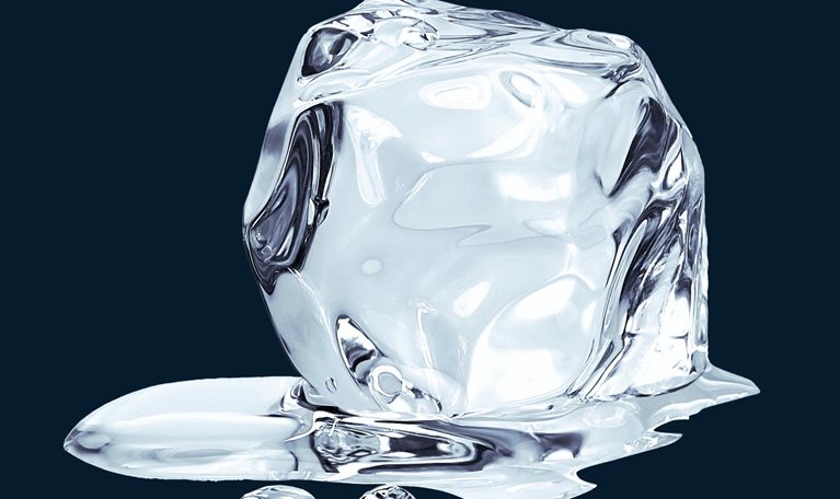 Ice cube - stock photo