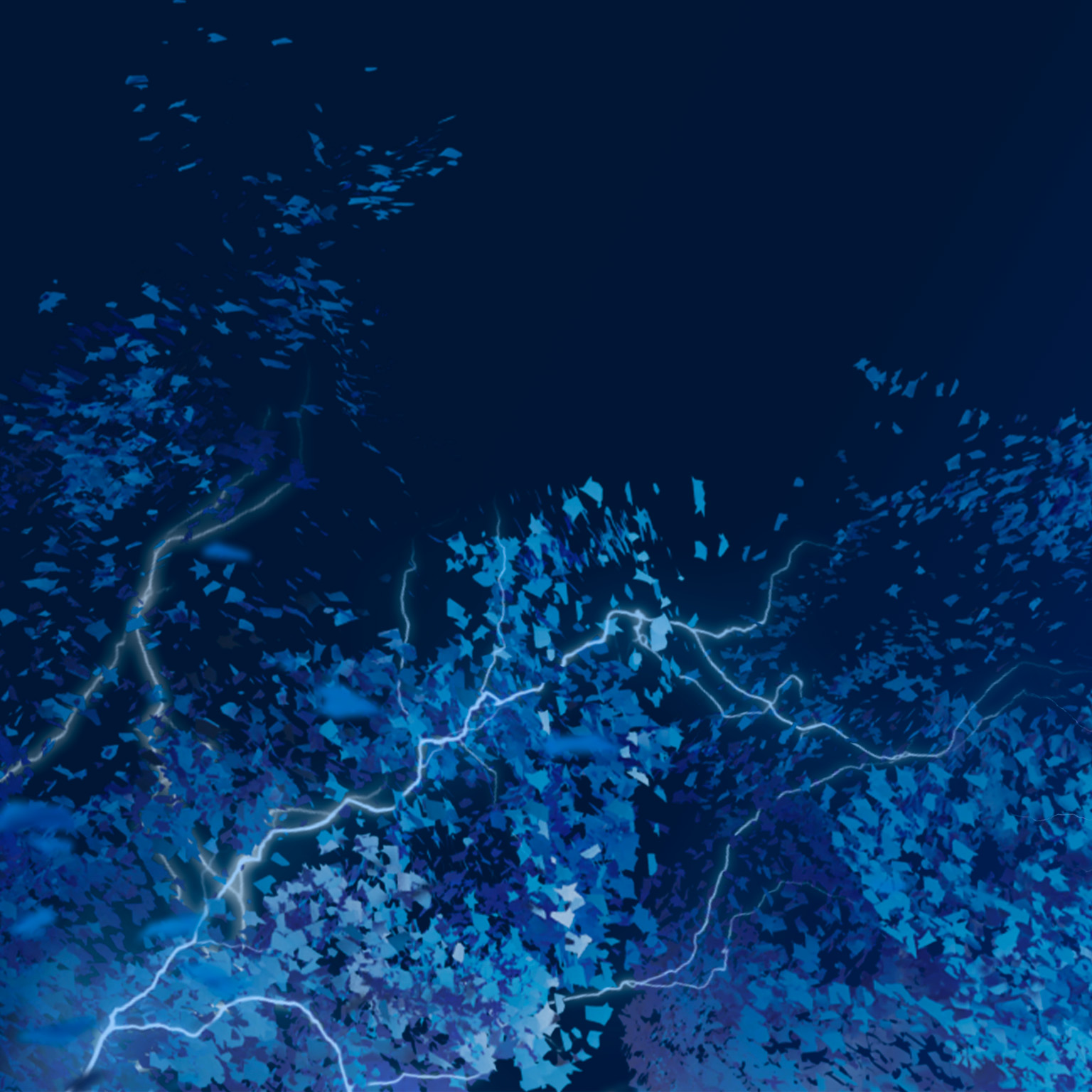 ominous clouds blowing leaves in wind photo