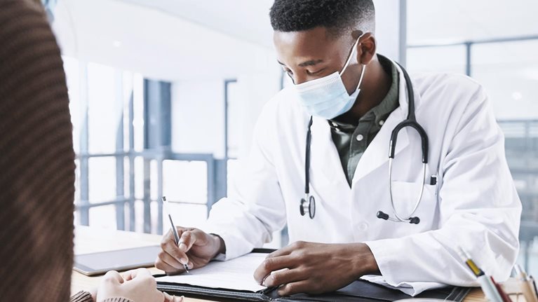 Doctor wearing mask