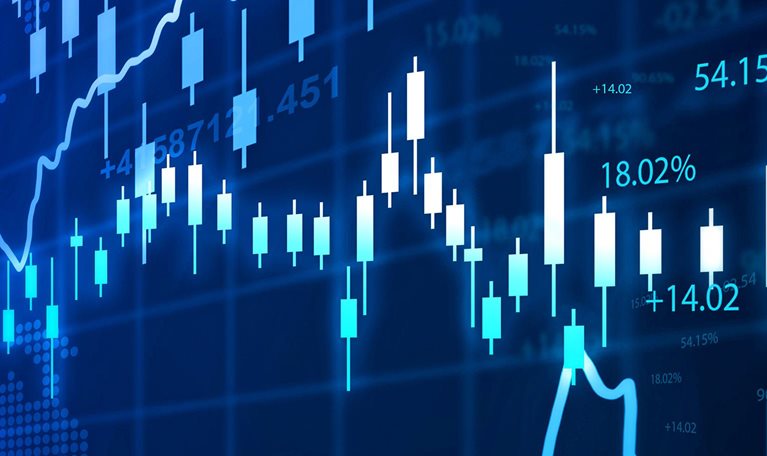 Stock market investment graph