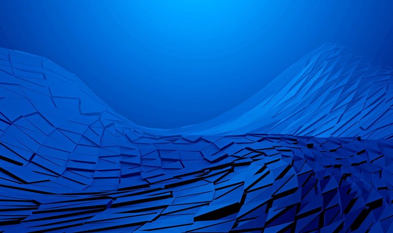 A wavy blue abstract geometrical background