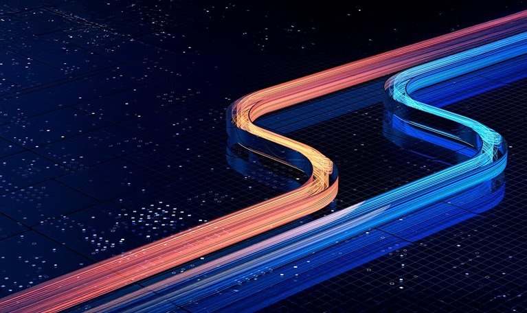 3D rendering of rapidly flowing particle data