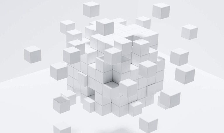 Floating cubes