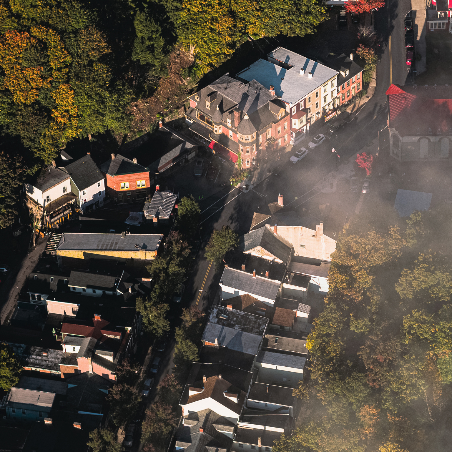 Aerial image of rural area