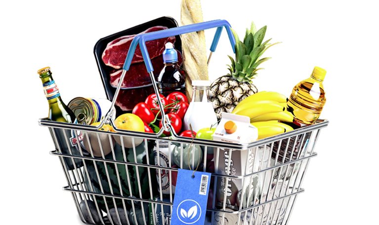 Grocery shopping basket