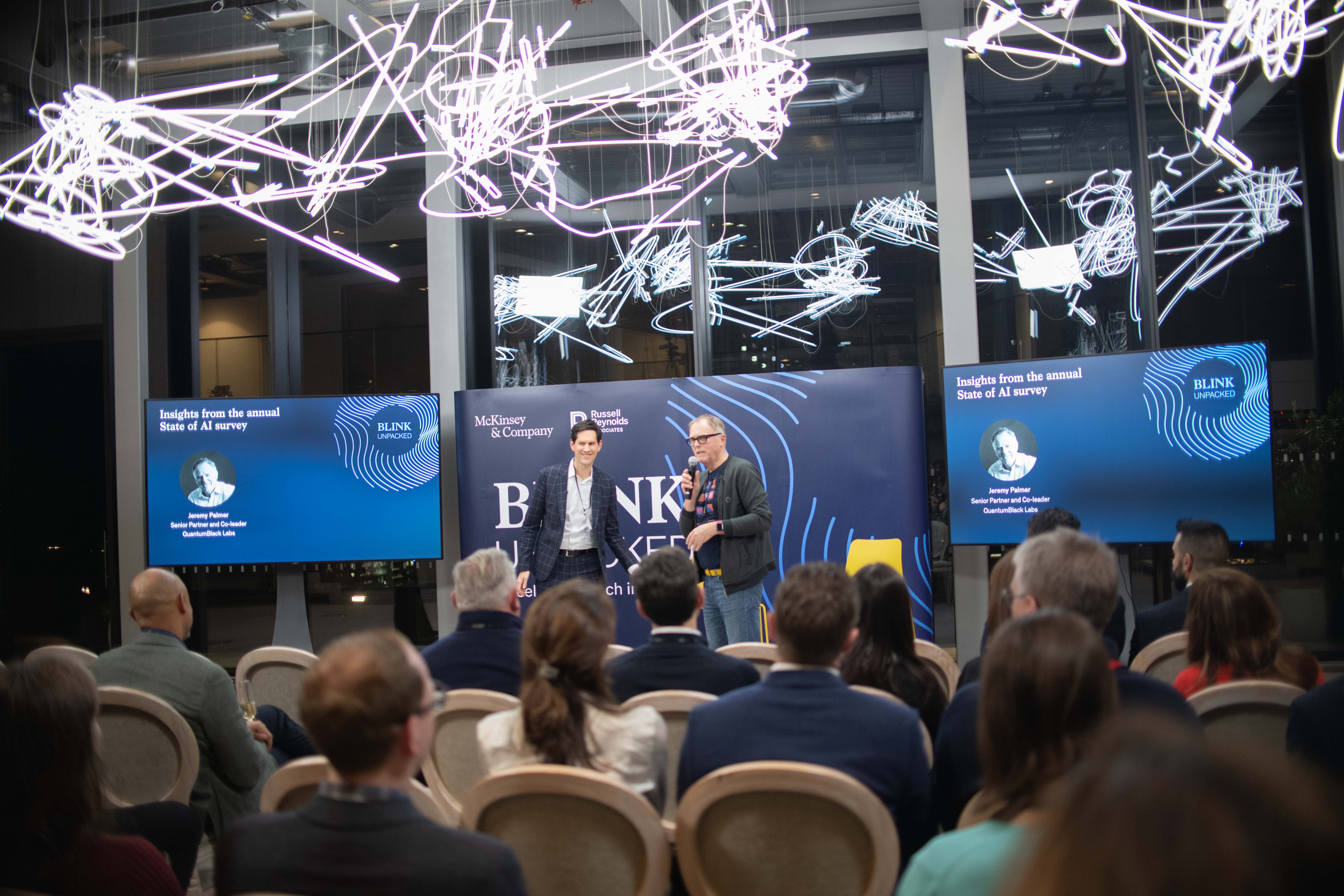 Ruben Schaubroeck and Jeremy Palmer open February's BLINK Unpacked event on data and analytics