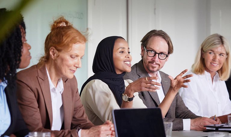 Business people at meeting