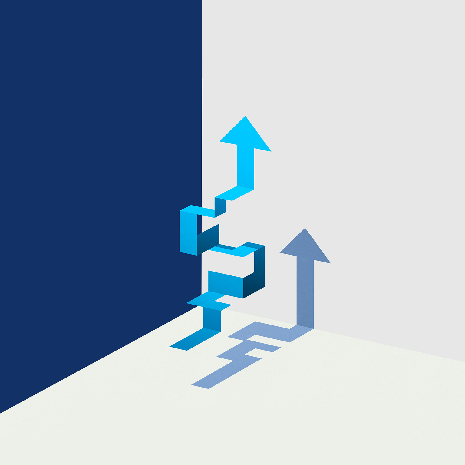 Bent arrow pointing upwards